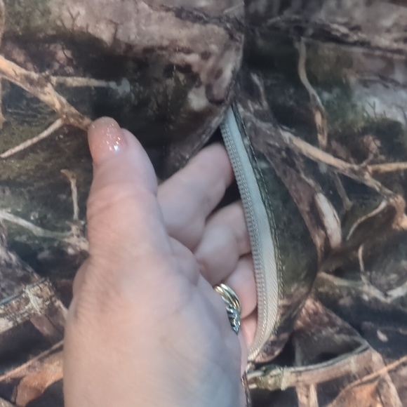 CABELA'S* dry fit camo jacket lined 6pckt zip/snap front dbl placket visor hood - Picture 8 of 16